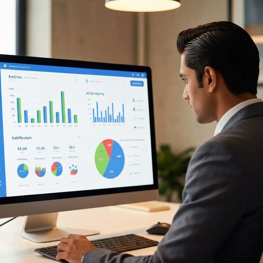 Dashboard de controle de cotas de anúncios